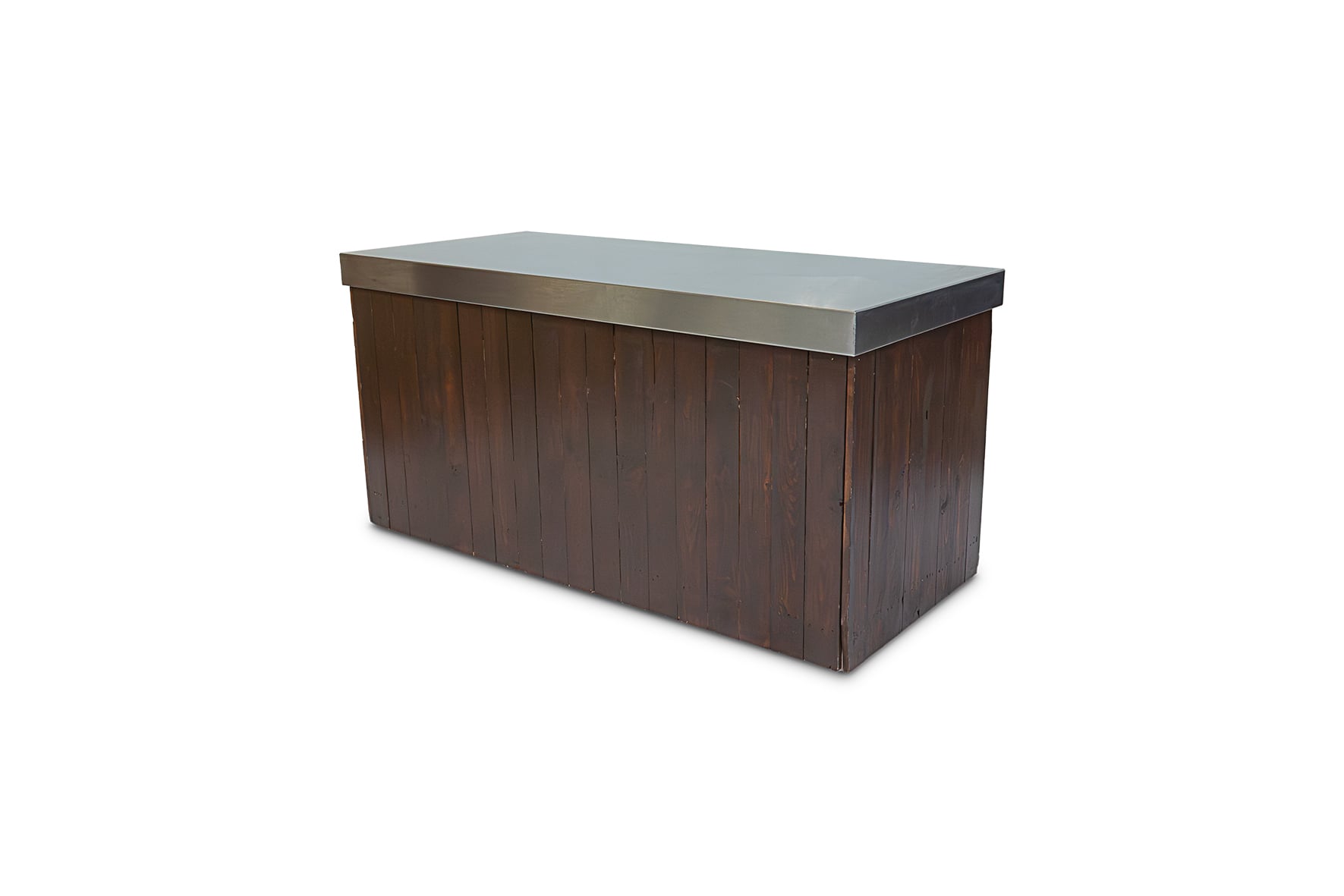 Brooklyn buffet palissander met RVS werkblad L180xB80xH85