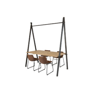 Brooklyn dinertafel A-frame OSB L180xB80xH78 (set)