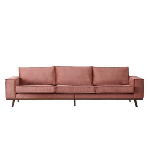 Cosmo Velvet 4-zits bank roze L285xB88xH81
