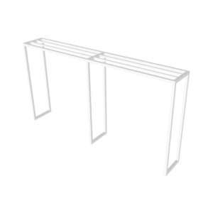 Buffetpergola | G | Dubbel wit hout L523xB80xH275