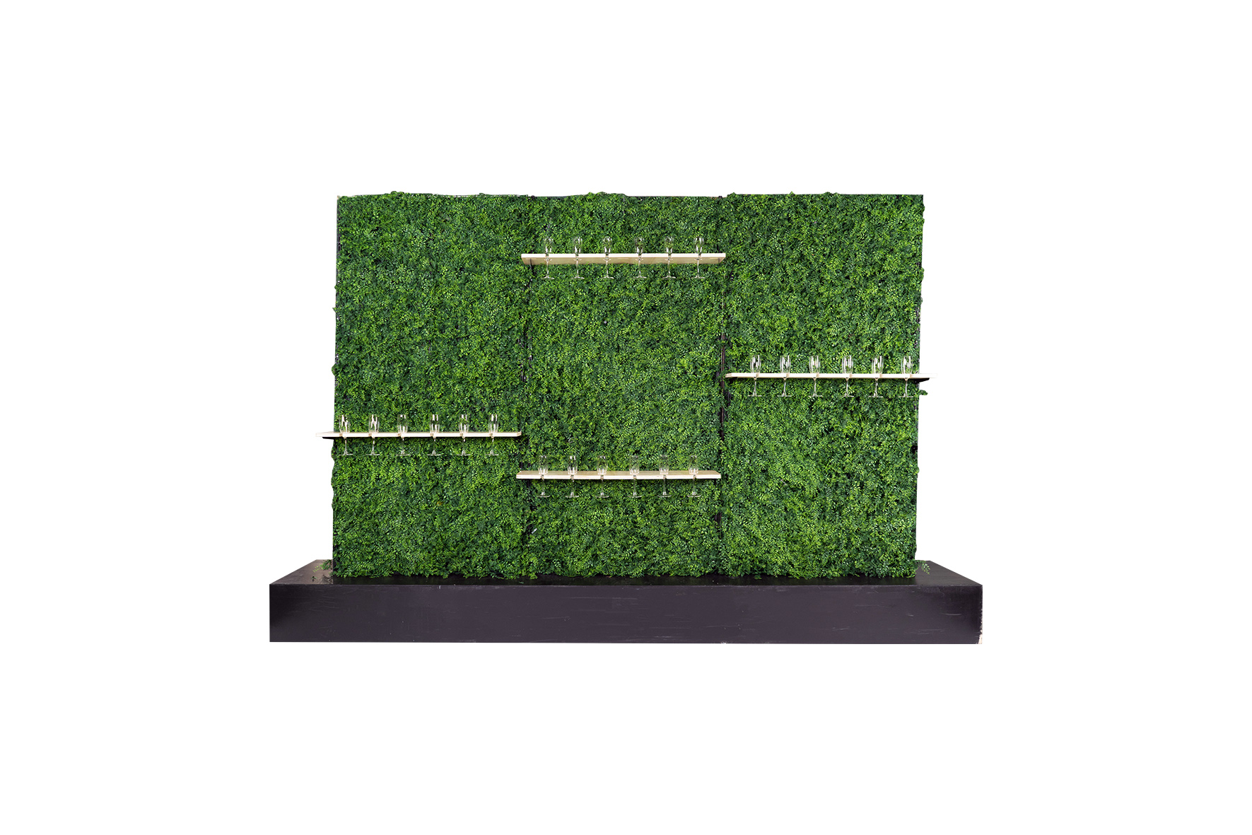 Champagne/cocktail wall L345xB50xH230 (set)