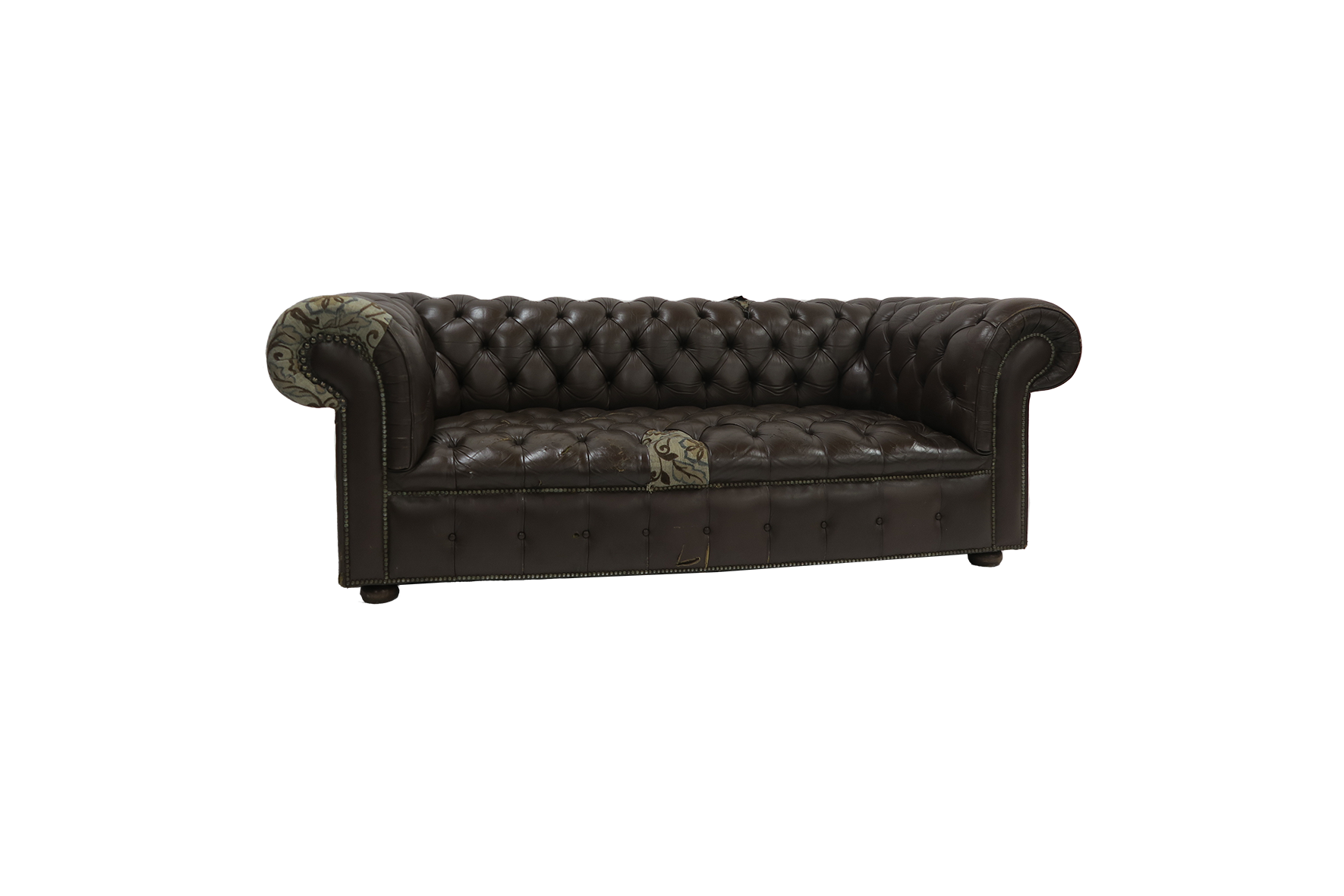 Chesterfield 2,5-zits bank gecapitonneerd L250xB120xH95