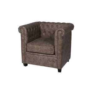 Chesterfield armchair taupe L83xW72xH75,5