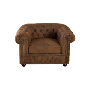 Chesterfield armchair brown L110xW85xH75