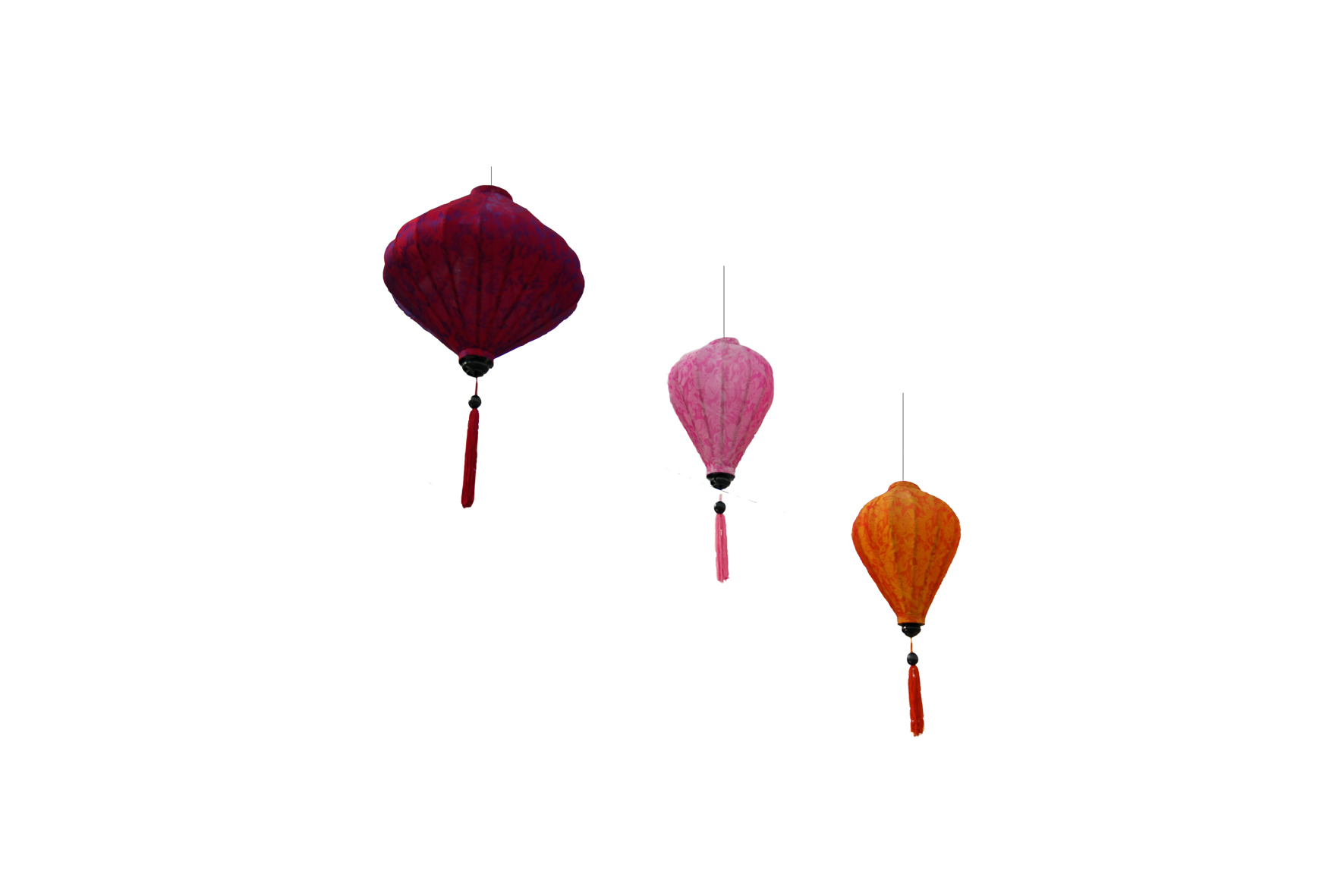 Chinese lantern green diamant shape Ø29xH63