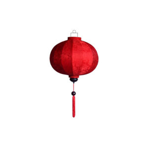 Chinese lampion stof rood globe Ø33xH55