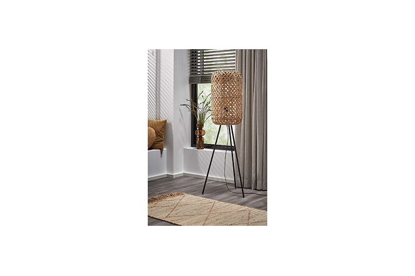 Vloerlamp M | Wire naturel Ø50xH150