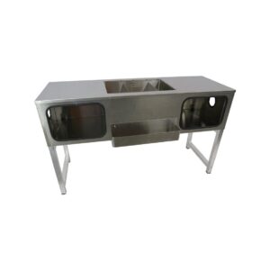 Cocktail workstation C - RVS op poten L155 (set)