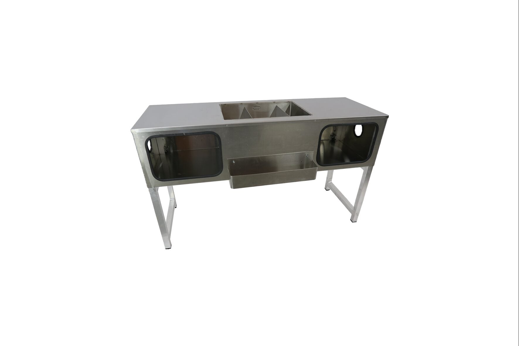 Cocktail workstation C - RVS op poten L155 (set)