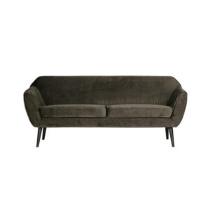 Cosmo Velvet 2-zits bank warm groen L187xB82xH75