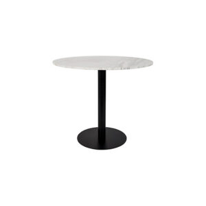 Cosmo Velvet dinertafel marmer met zwarte poot Ø90xH77