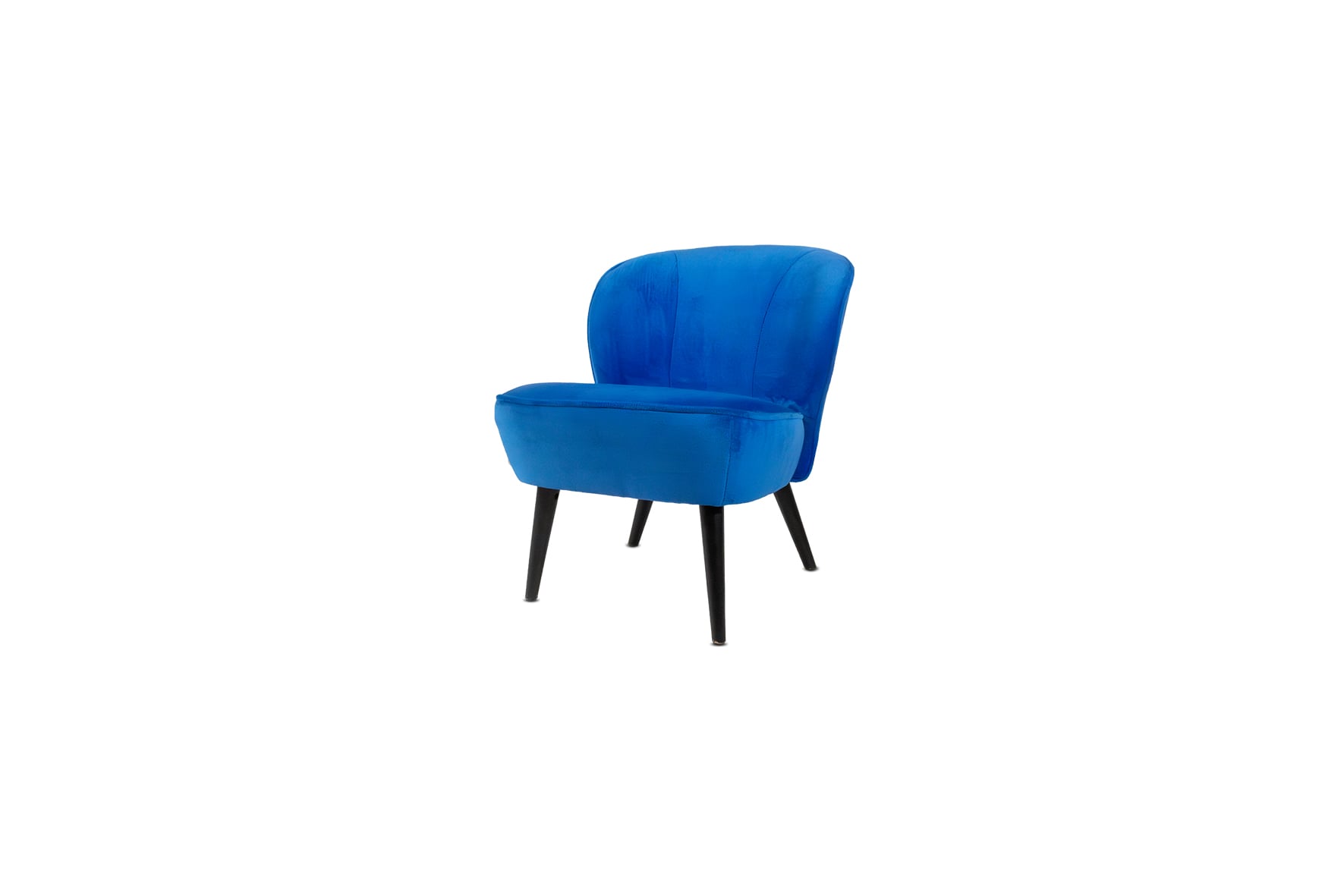 Cosmo Velvet fauteuil blauw L70xB59xH71