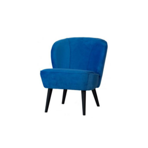 Cosmo Velvet fauteuil blauw L70xB59xH71