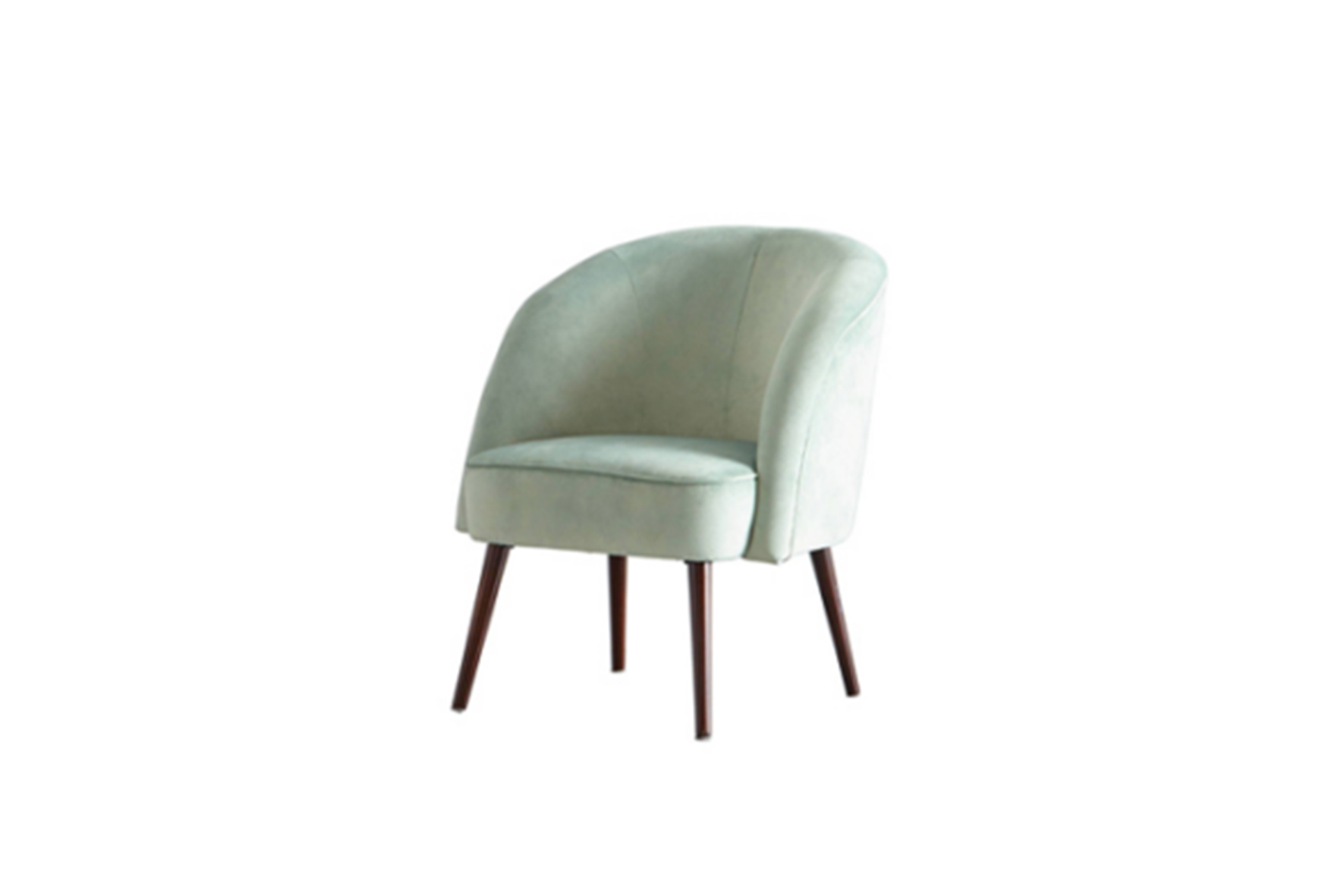 Cosmo Velvet armchair mint L69xW69xH85