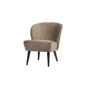 Cosmo Velvet fauteuil olijfgoud L70xB59xH71