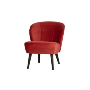 Cosmo Velvet fauteuil rood L70xB59xH71