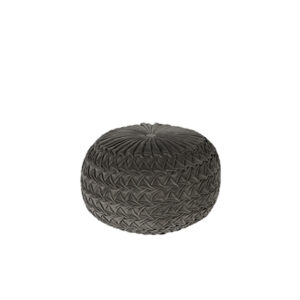 Cosmo Velvet pouf gray Ø51xH36