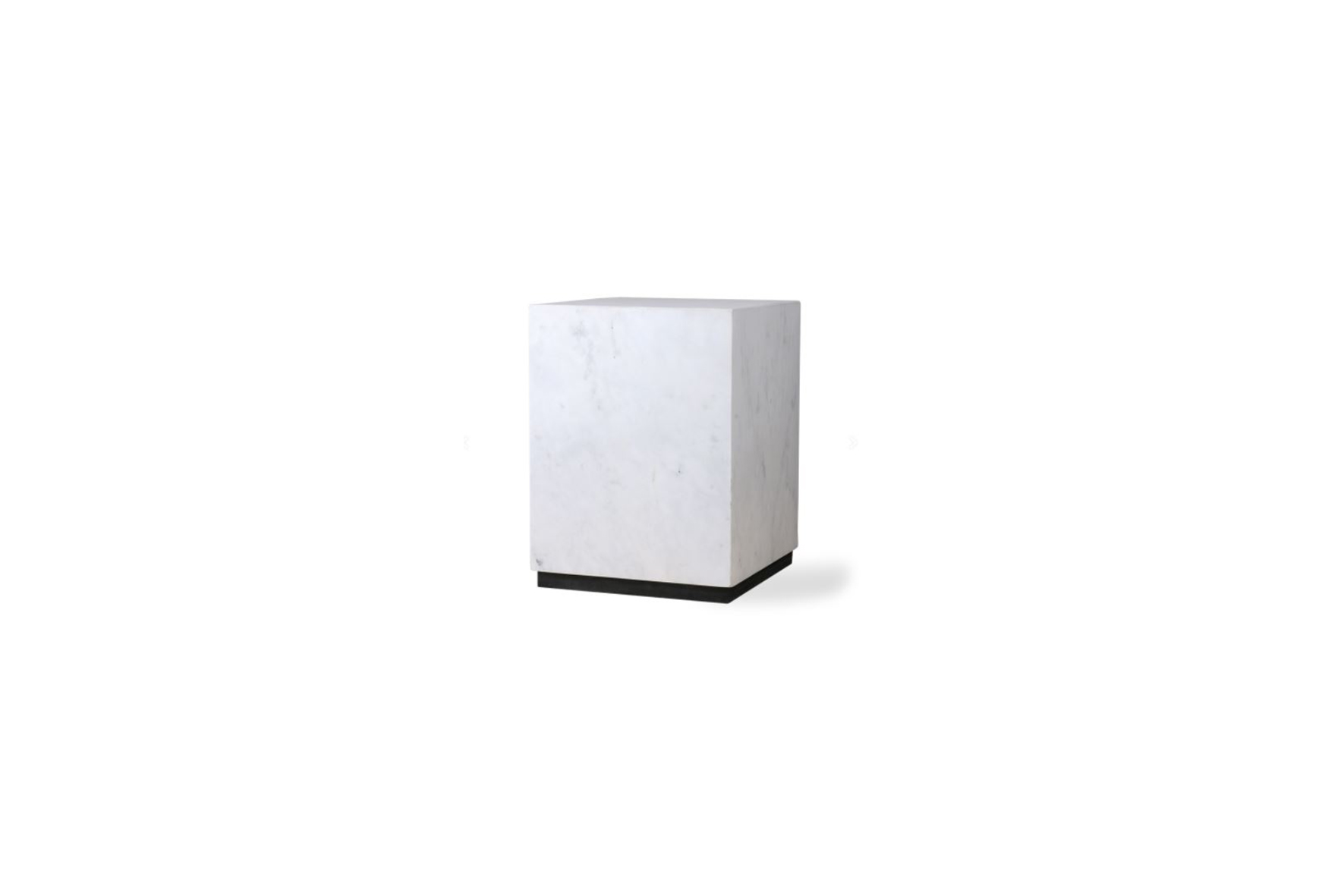 Cosmo Velvet side table marble block L28xW28xH37,5