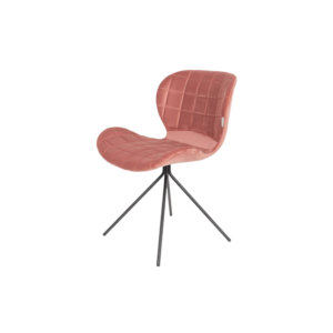 Cosmo Velvet stoel roze L51xB56xH80