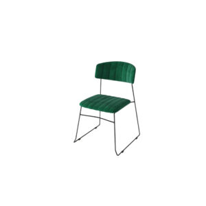 Cosmo Velvet stoel groen L54xB55xH79