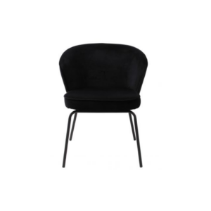 Cosmo Velvet stoel zwart L51xB56xH80