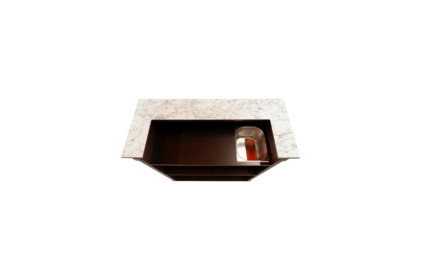 Cuba bar mini with marble bar top L100