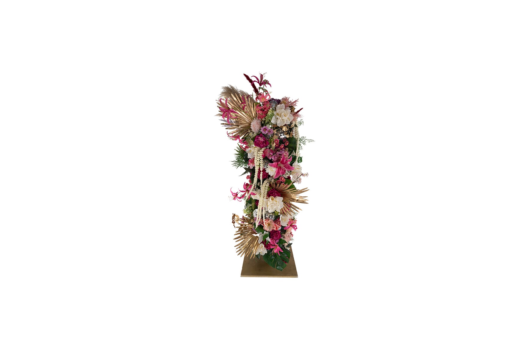 Deco | Bloemrijk eyecatcher L60xB60xH220 (set)