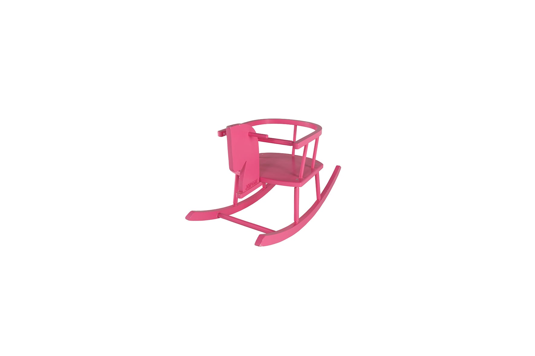 Decorative pink rocking horse