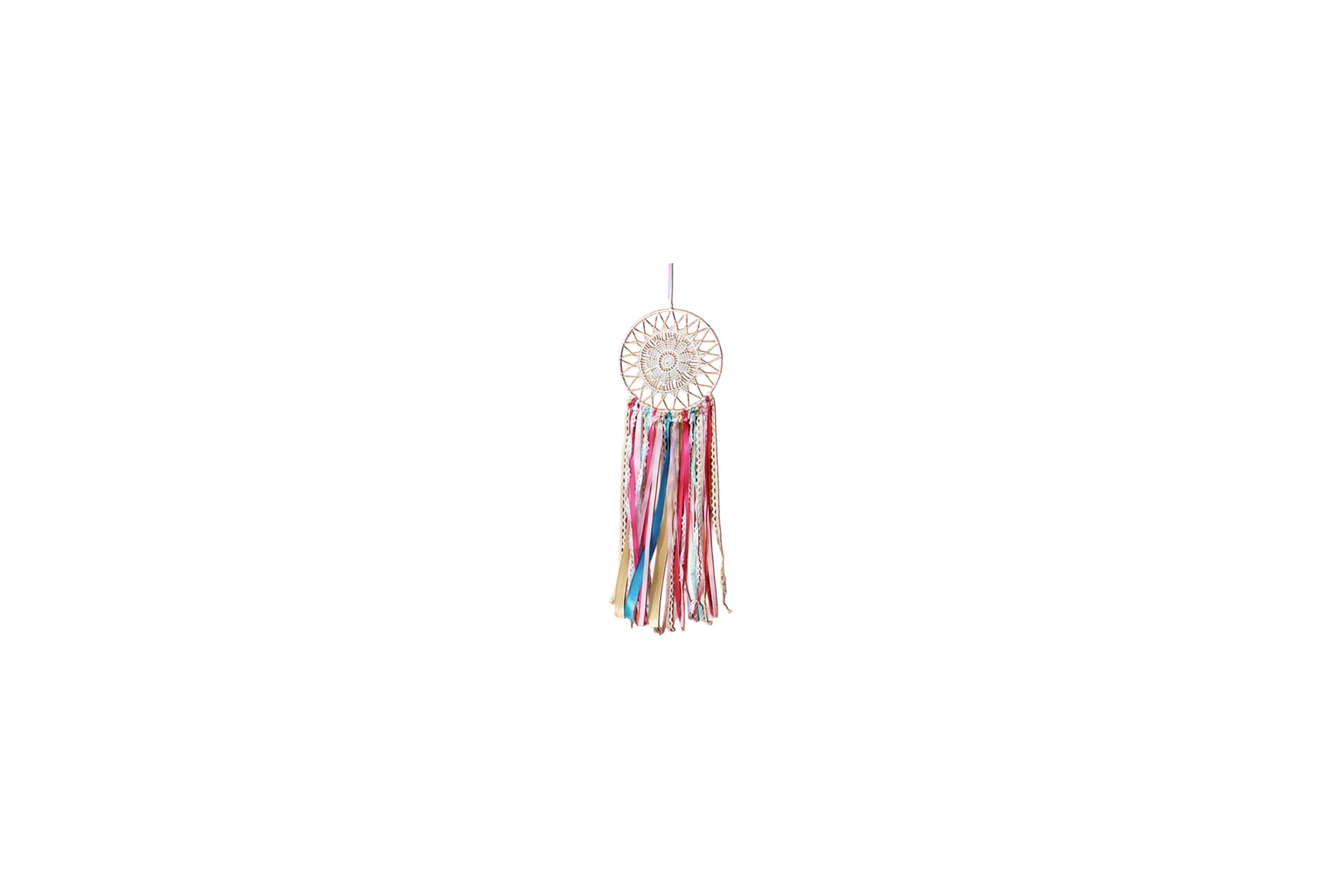 Deco | Ibiza dream catcher ribbons rainbow colours L45