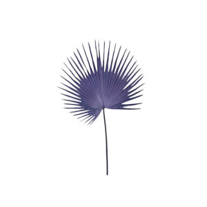 Kunstblad | Waaier palmblad donker blauw L152