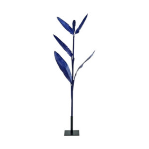 Kunstplant | Gember blad blauw met standaard H205