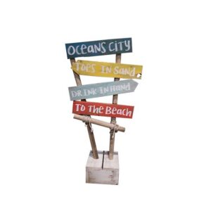 Beach branding paal met branding H250