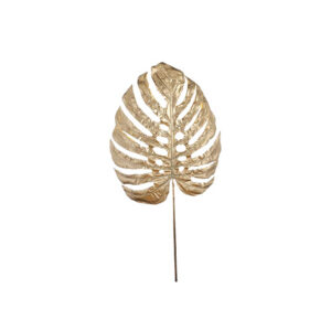 Kunstblad | Vingerblad goud met glitters L115