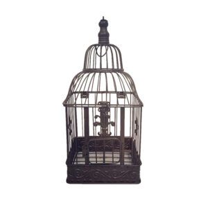 Deco | Vintage birdcage brown square