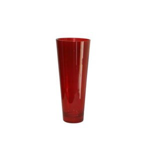 Vaas XL | Cilinder glas groot rood H70