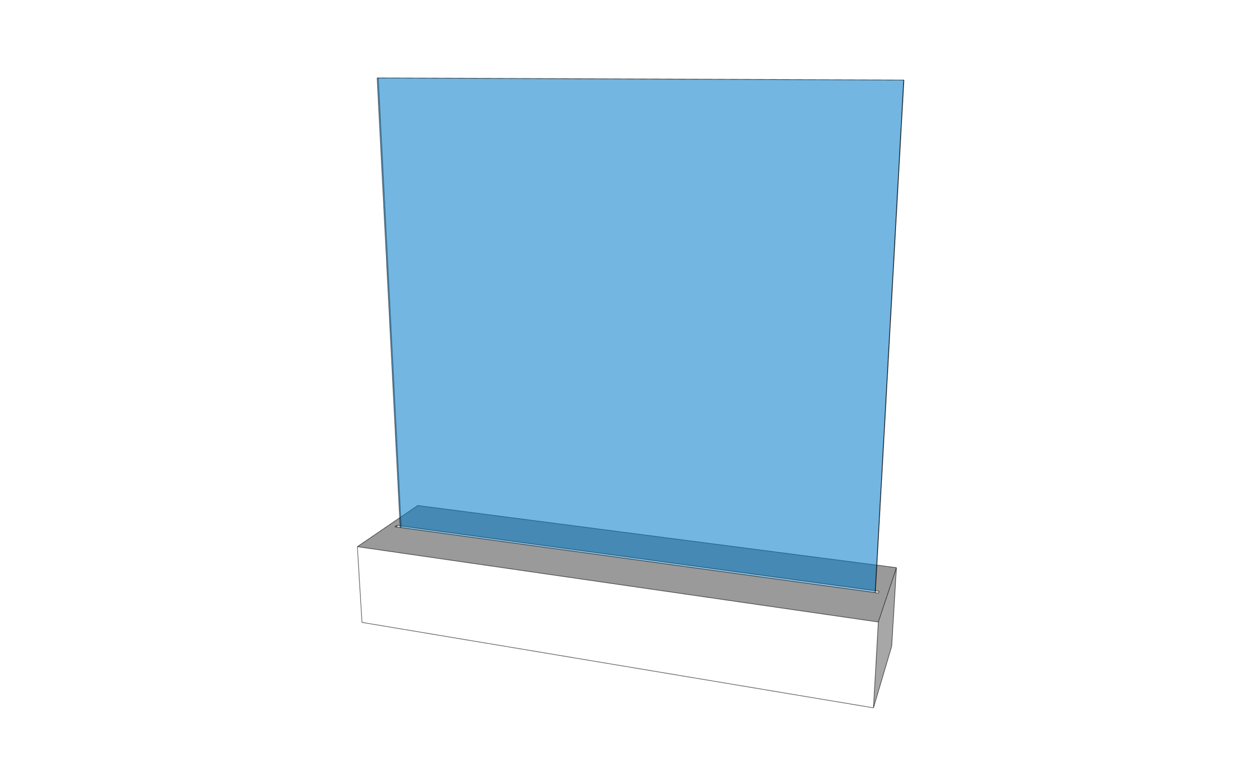 Deco panel blue rectangle L119xH130 (set)
