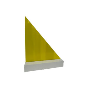 Decorpaneel geel driehoek L118xH150 (set)