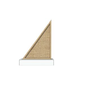 Decorpaneel jute driehoek L110xH150 (set)