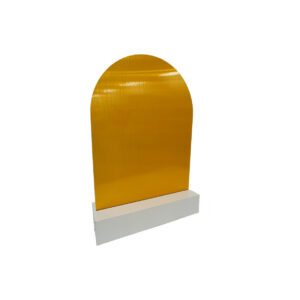 Decorpaneel oranje boog L100xH150 (set)