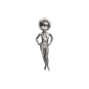 Disco dame op glazen voetplaat H198