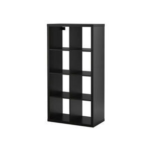 Display cabinet brown/black with 8 open rooms L80xW40xH150