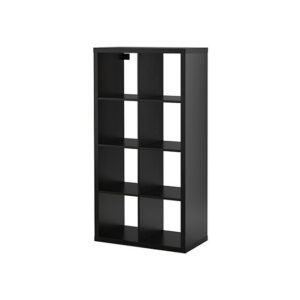 Displaykast bruinzwart 8 vakken L80xB40xH150