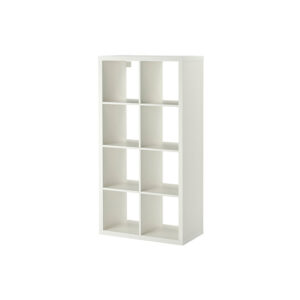 Display cabinet white with 8 open rooms L80xW40xH150