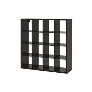 Displaykast bruinzwart 16 vakken  L147xB40xH147