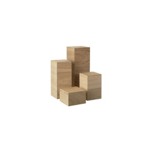 Displayset blokken hout naturel