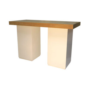 Eco Chique statafel lang witte zuil L180xB80xH110