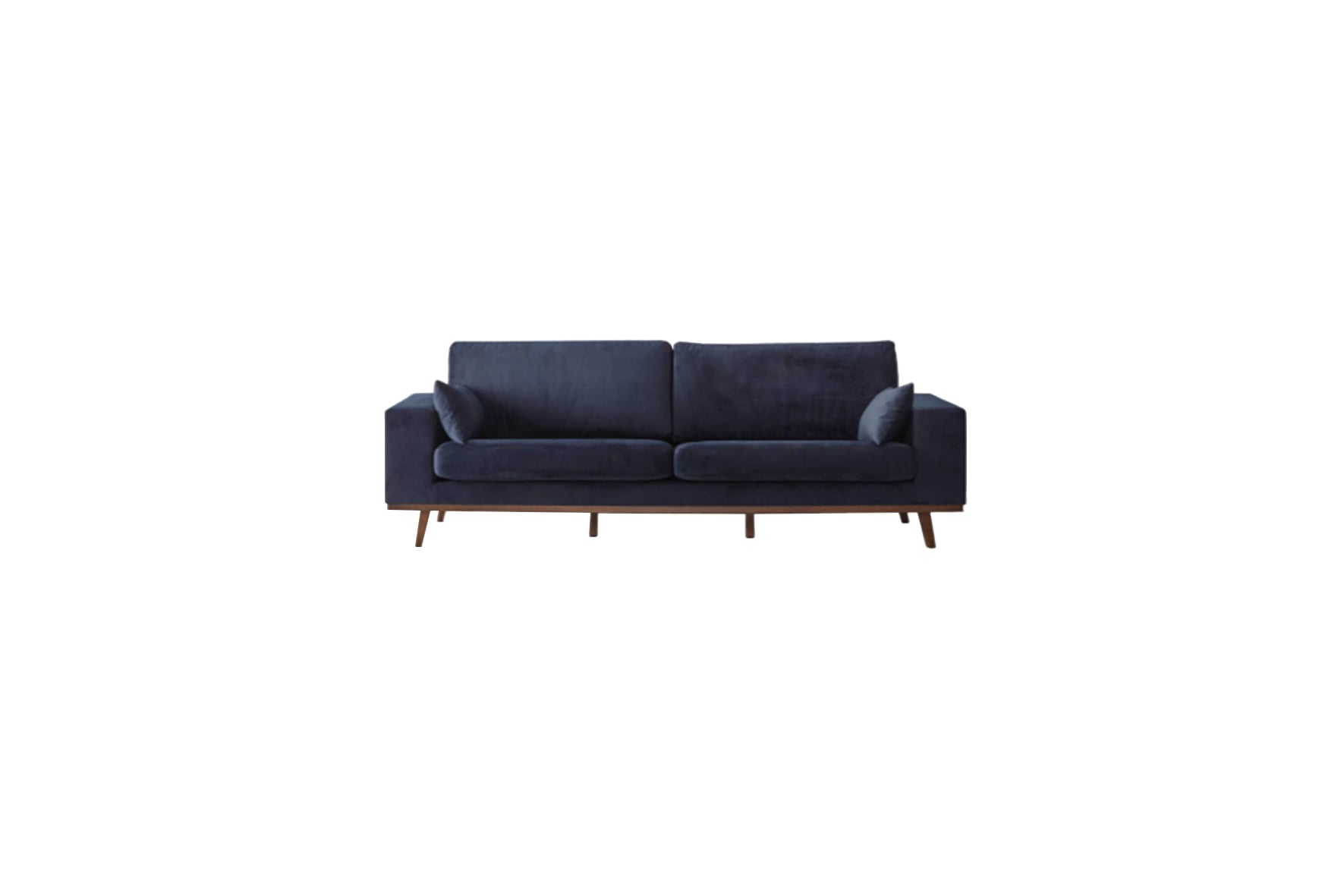 Cosmo Velvet 3-zits bank donkerblauw L236xB85xH86