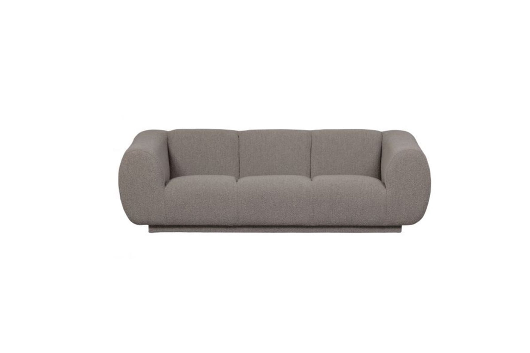 Eco Chique 3-zits bank gemêleerd naturel L227xB90xH75