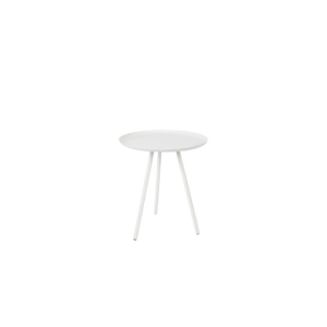 Side table metal white Ø39xH45