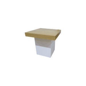 Eco Chique lounge table white column L80xW80xH72